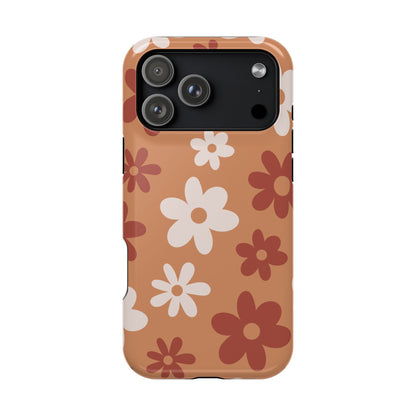 Brown Flower Power iPhone Case