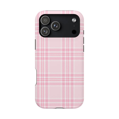 Pink Plaid iPhone Case