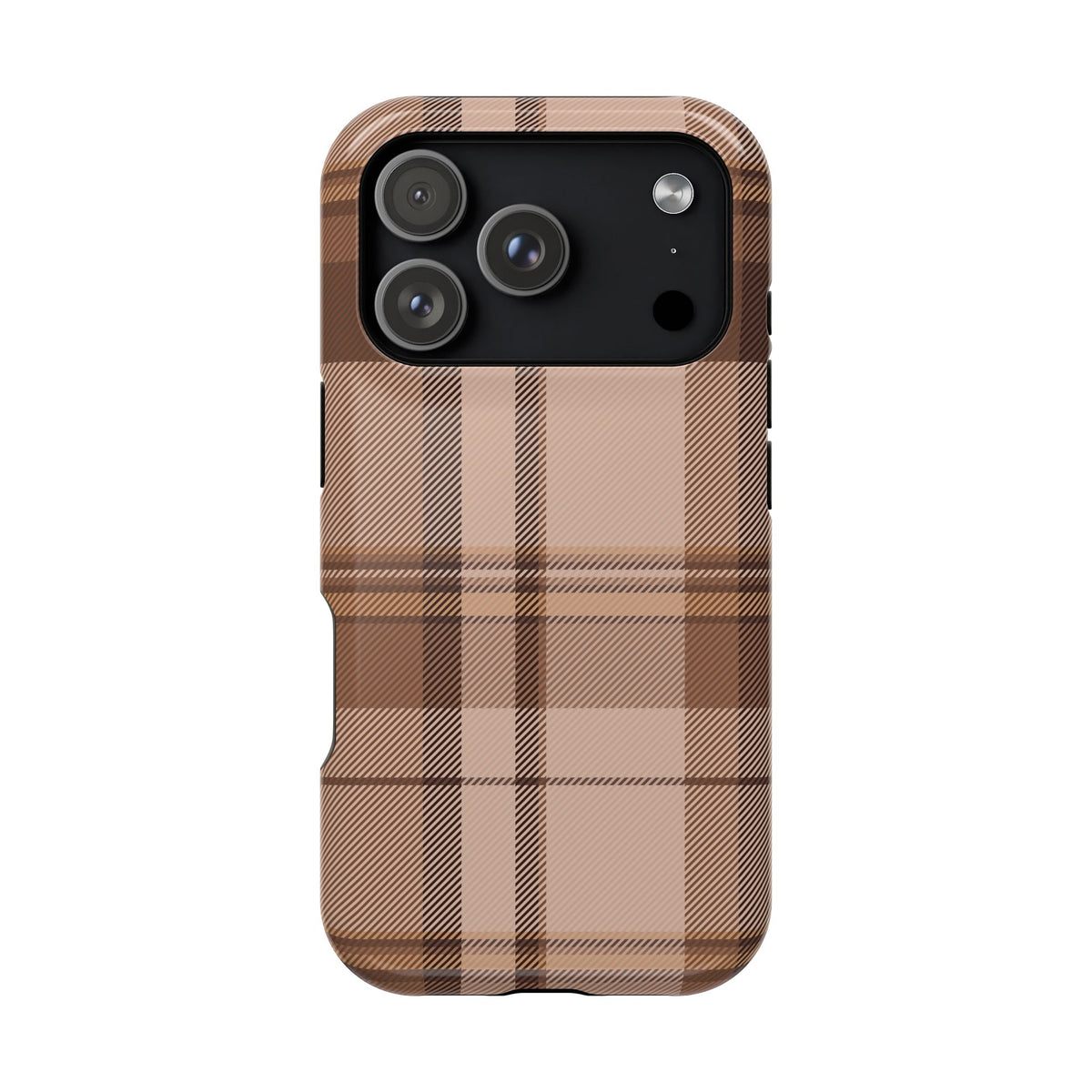 Toffee Plaid iPhone Case
