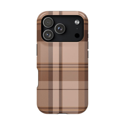 Toffee Plaid iPhone Case