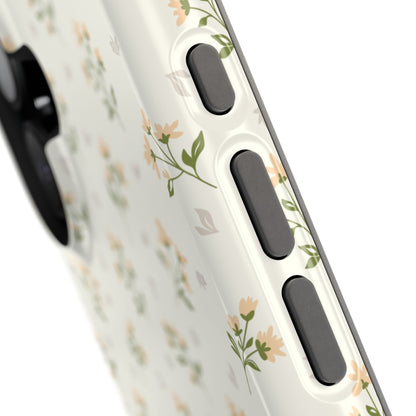 Orange Ditsy Flowers iPhone Case
