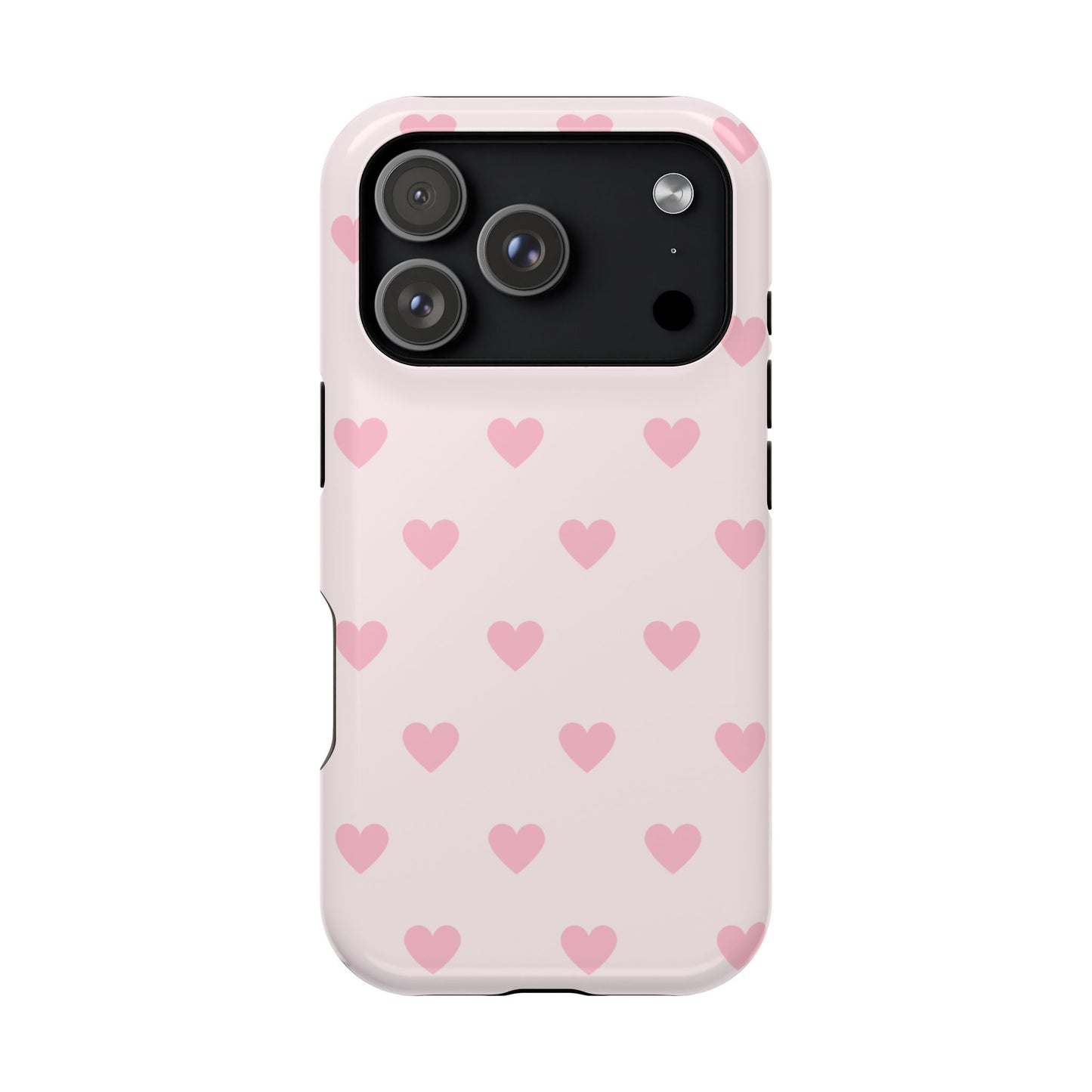 Light Pink Hearts iPhone Case