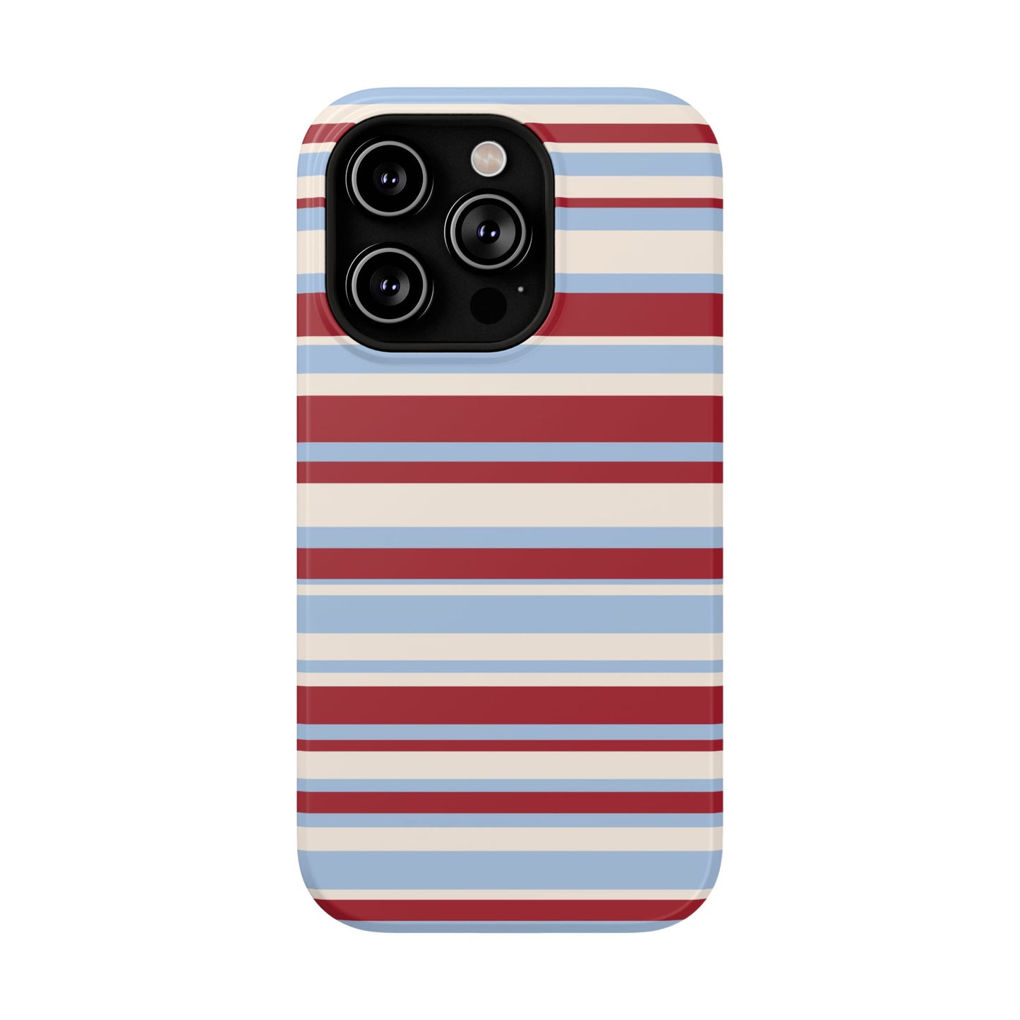 Cherry Soda Stripes iPhone Case