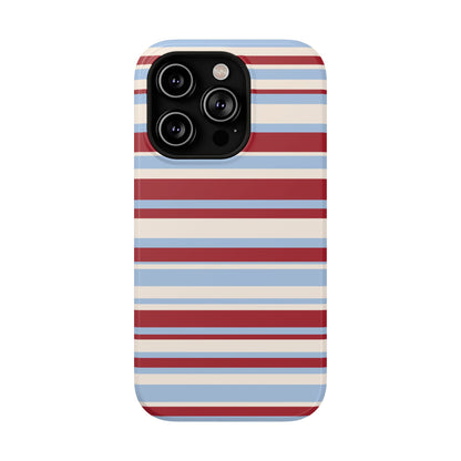 Cherry Soda Stripes iPhone Case