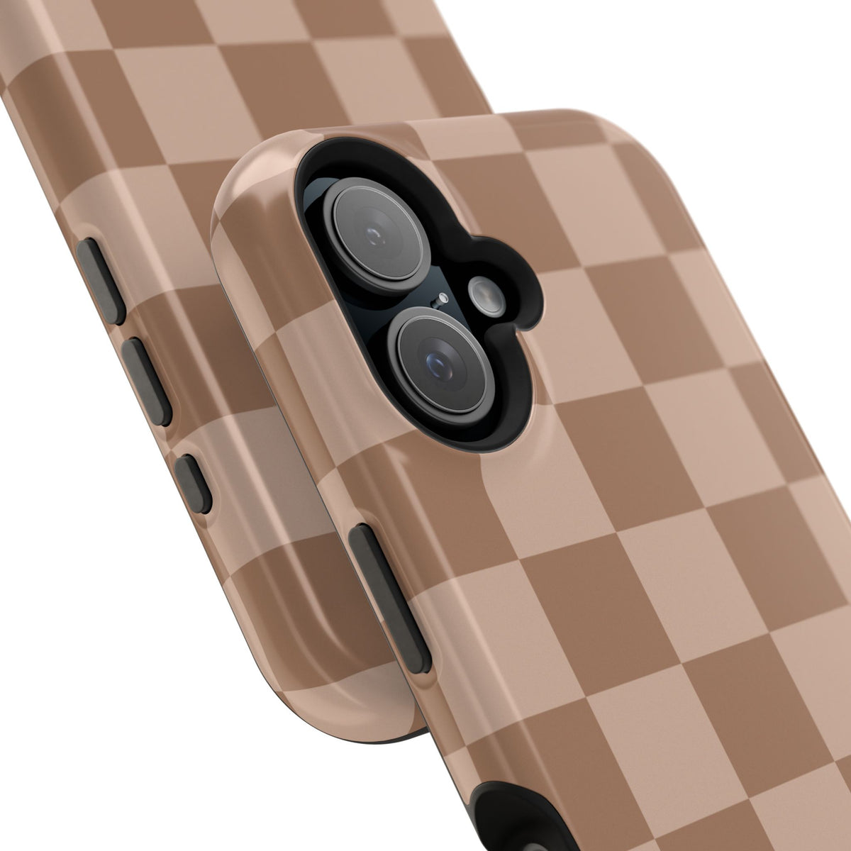 Toffee Checkered iPhone Case