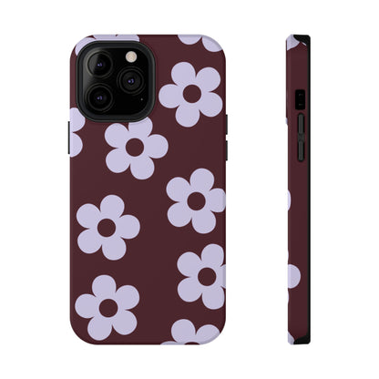 Burgundy Flowers iPhone Case