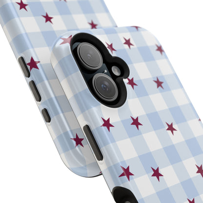 Mulberry Gingham iPhone Case