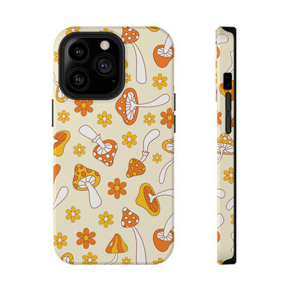 Retro Mushrooms iPhone Case