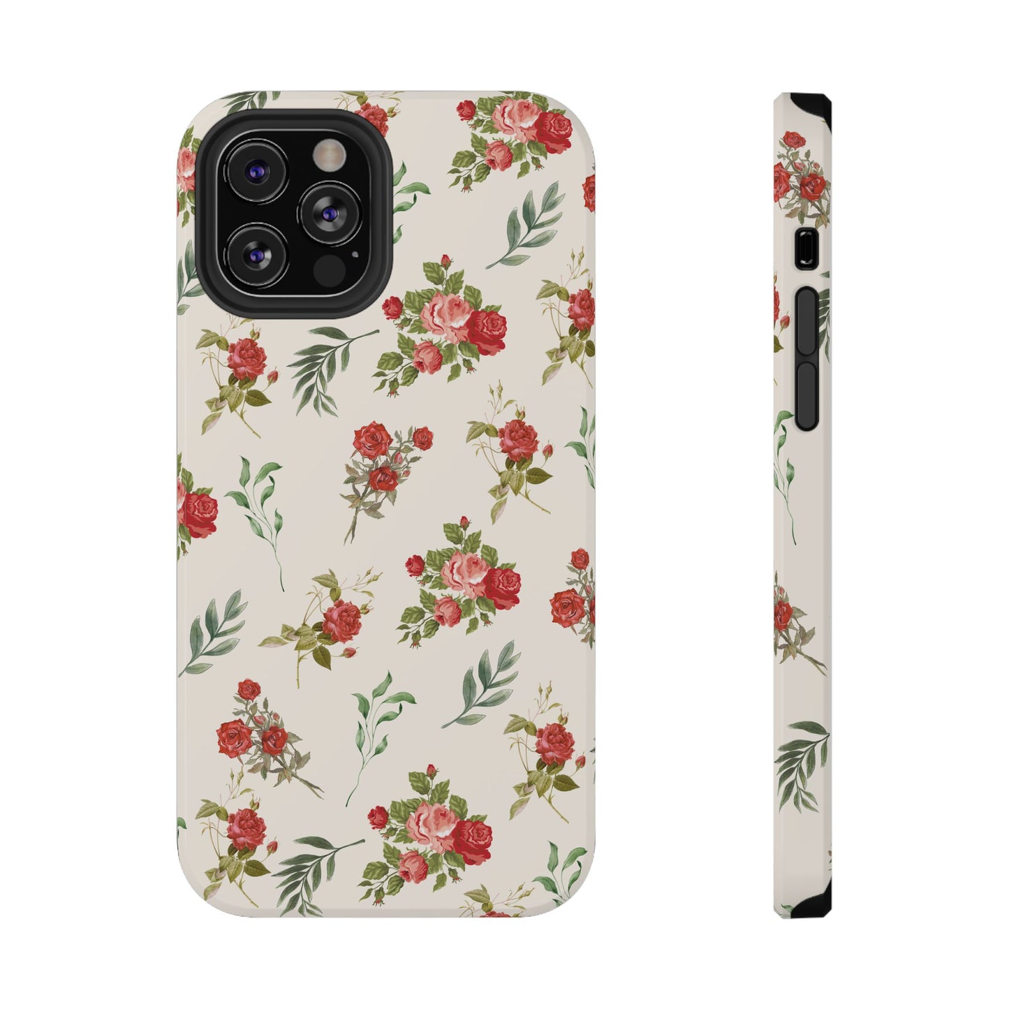 Red Vintage Roses iPhone Case
