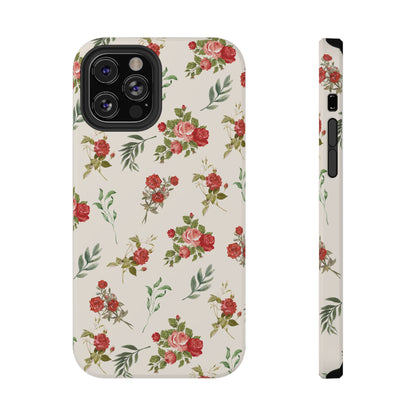 Red Vintage Roses iPhone Case