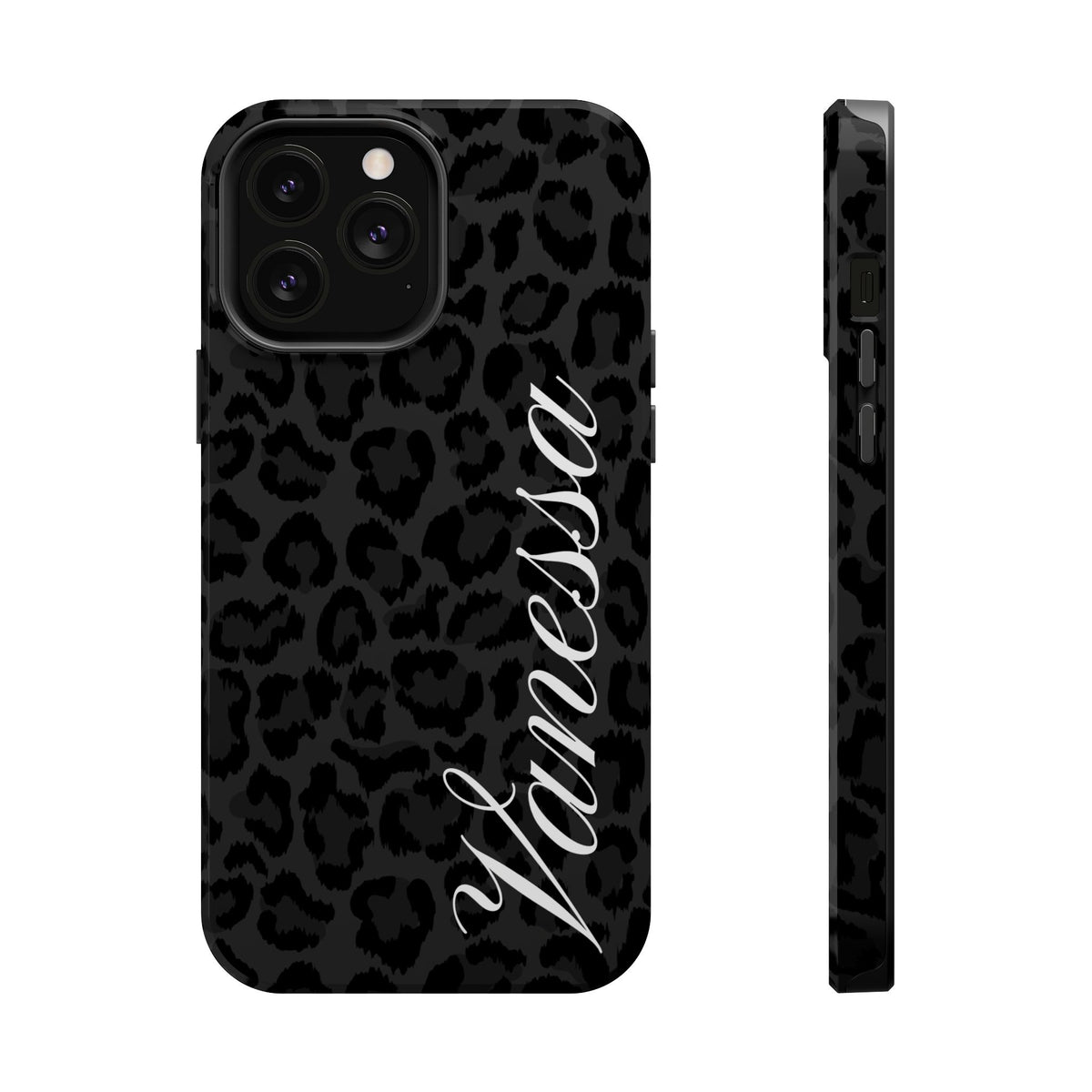 Custom Black Leopard iPhone Case