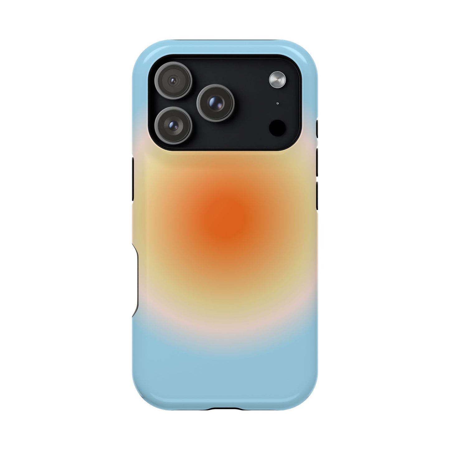 Orange & Blue Aura iPhone Case