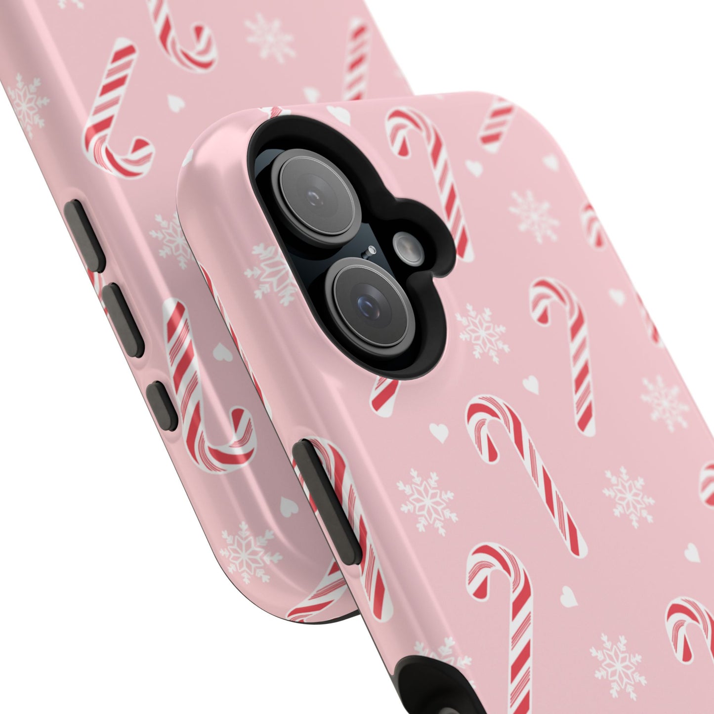 Peppermint Snowflakes iPhone Case