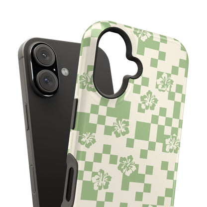 Green Hibiscus iPhone Case