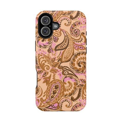 Honey Rose Paisley iPhone Case