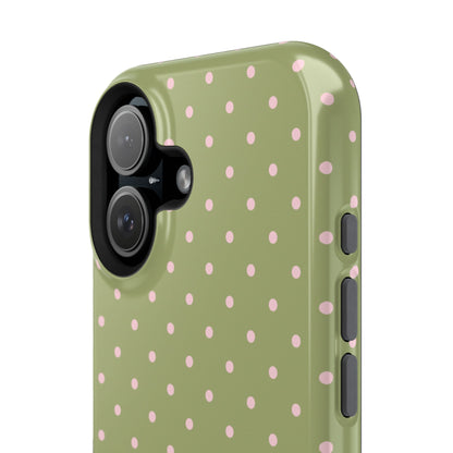 Pink Matcha Mini Dots iPhone Case