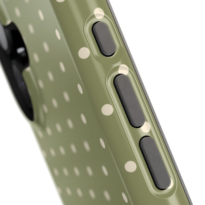 Green Mini Dots iPhone Case