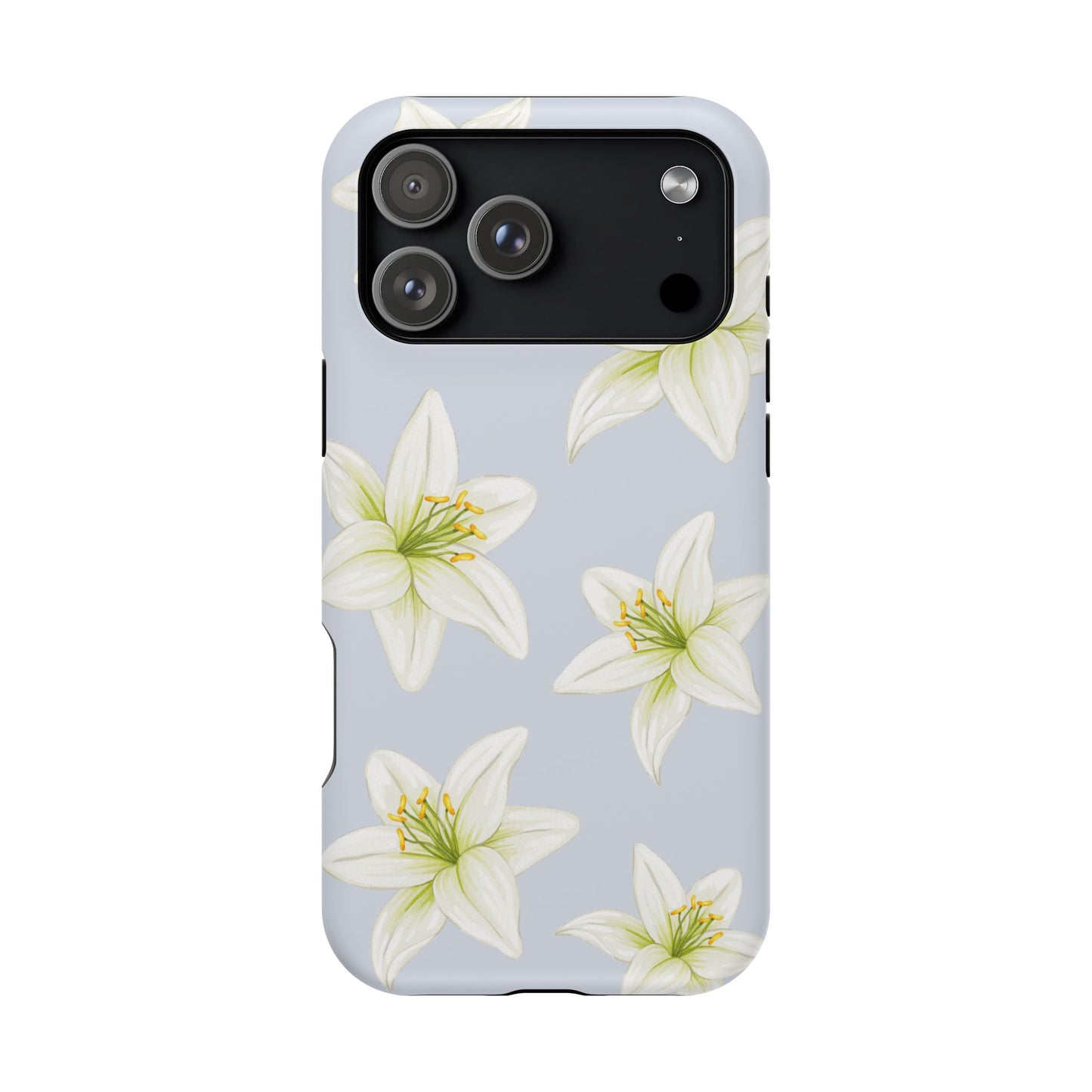 Blue Tiger Lily iPhone Case