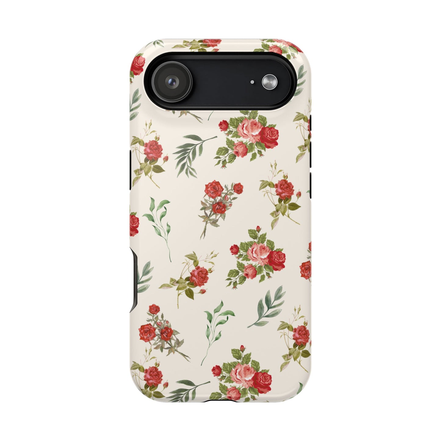 Red Vintage Roses iPhone Case