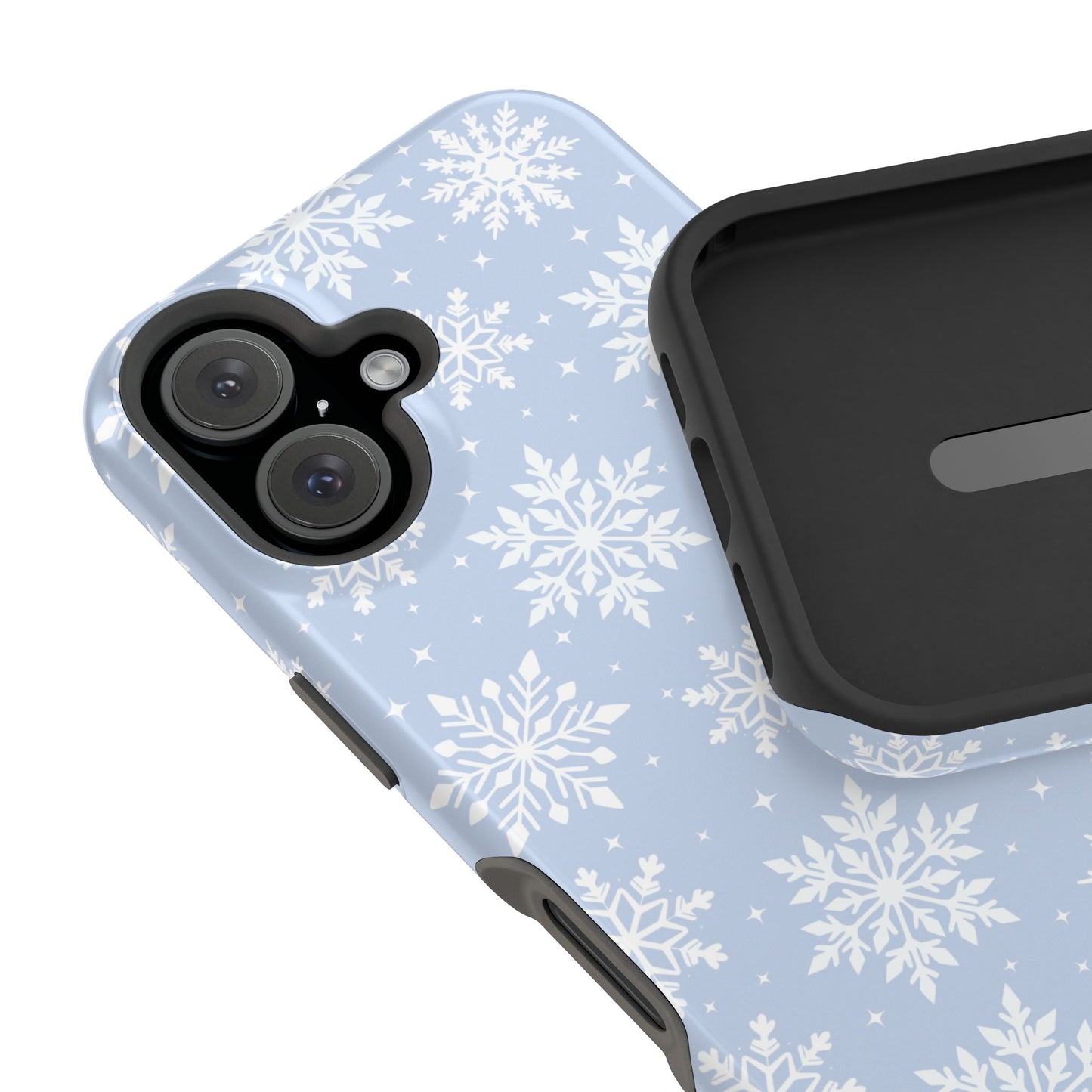 Blue Snowflakes iPhone Case