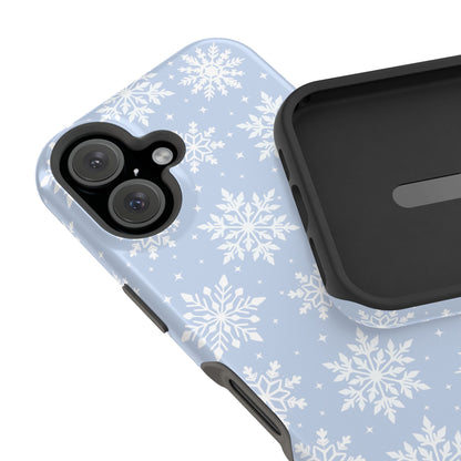 Blue Snowflakes iPhone Case