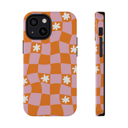 Groovy Check iPhone Case
