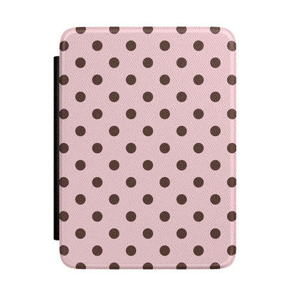 Strawberry Mocha Polka Dots Kindle Case