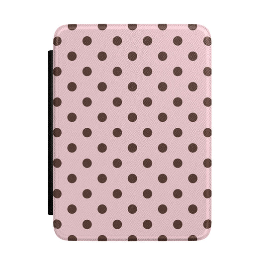 Strawberry Mocha Polka Dots Kindle Case