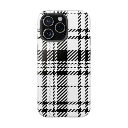 Black Plaid iPhone Case