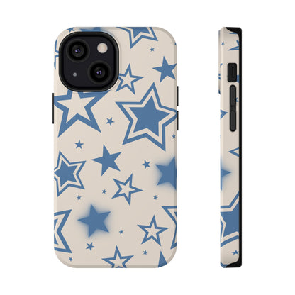 Beige & Blue Stardust iPhone Case