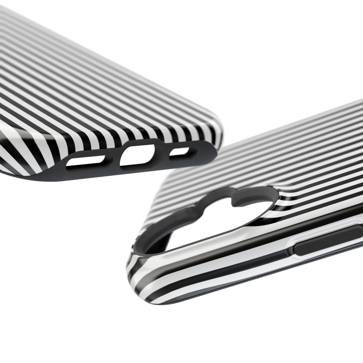 Black Pinstripes iPhone Case