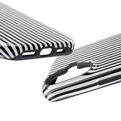 Black Pinstripes iPhone Case
