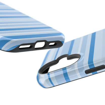Blue Candy Stripes iPhone Case