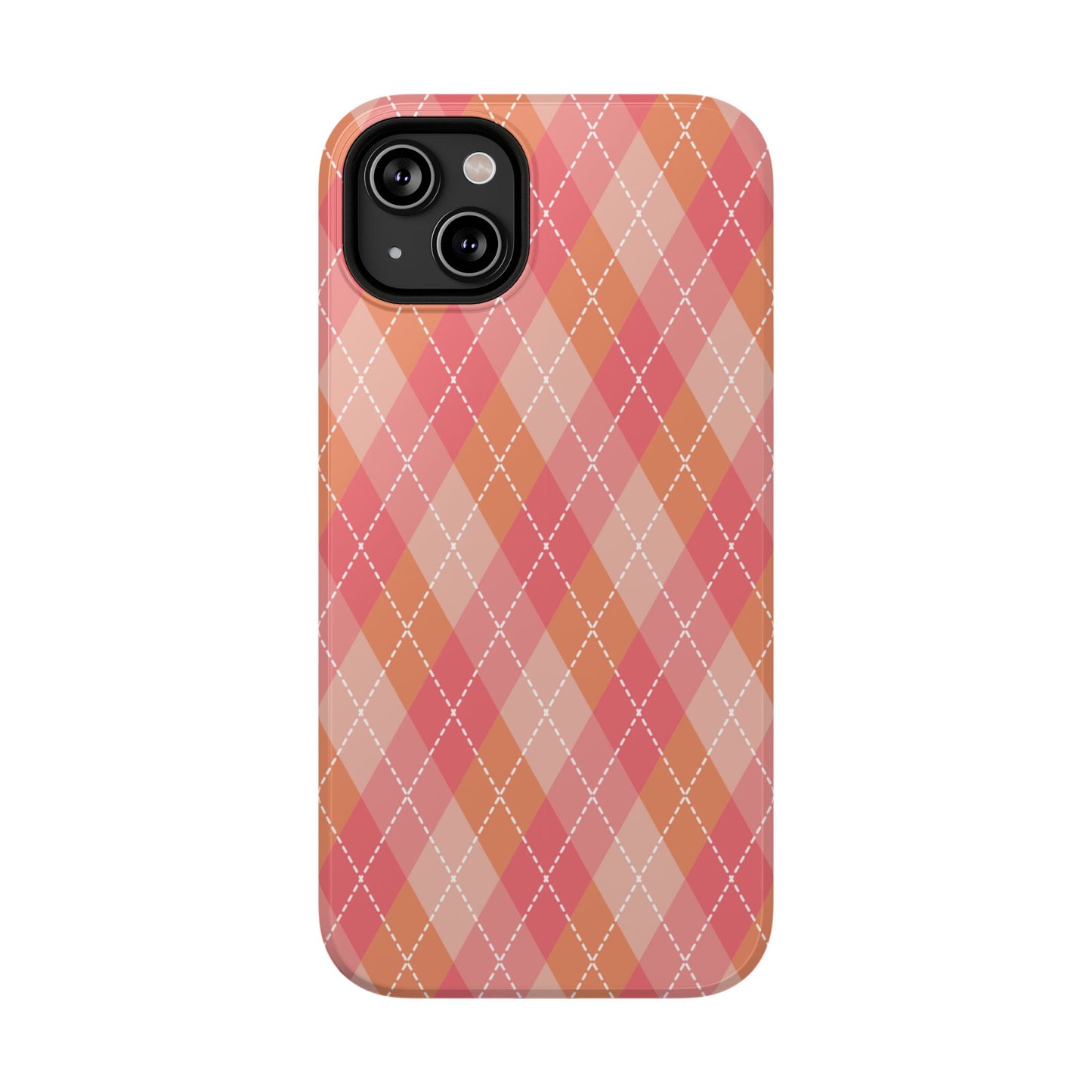 Pink Argyle iPhone Case