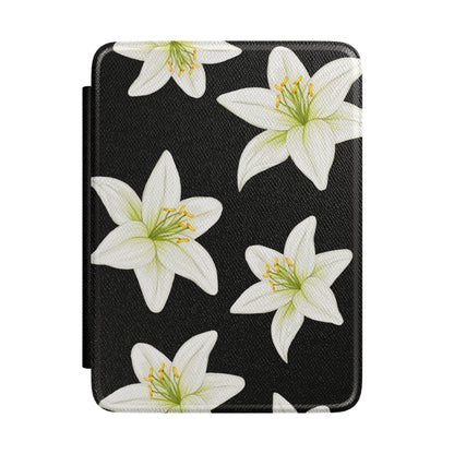 Black Tiger Lily Kindle Case