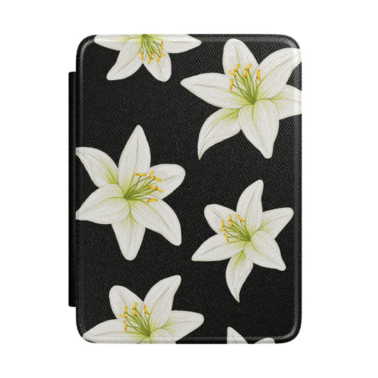 Black Tiger Lily Kindle Case