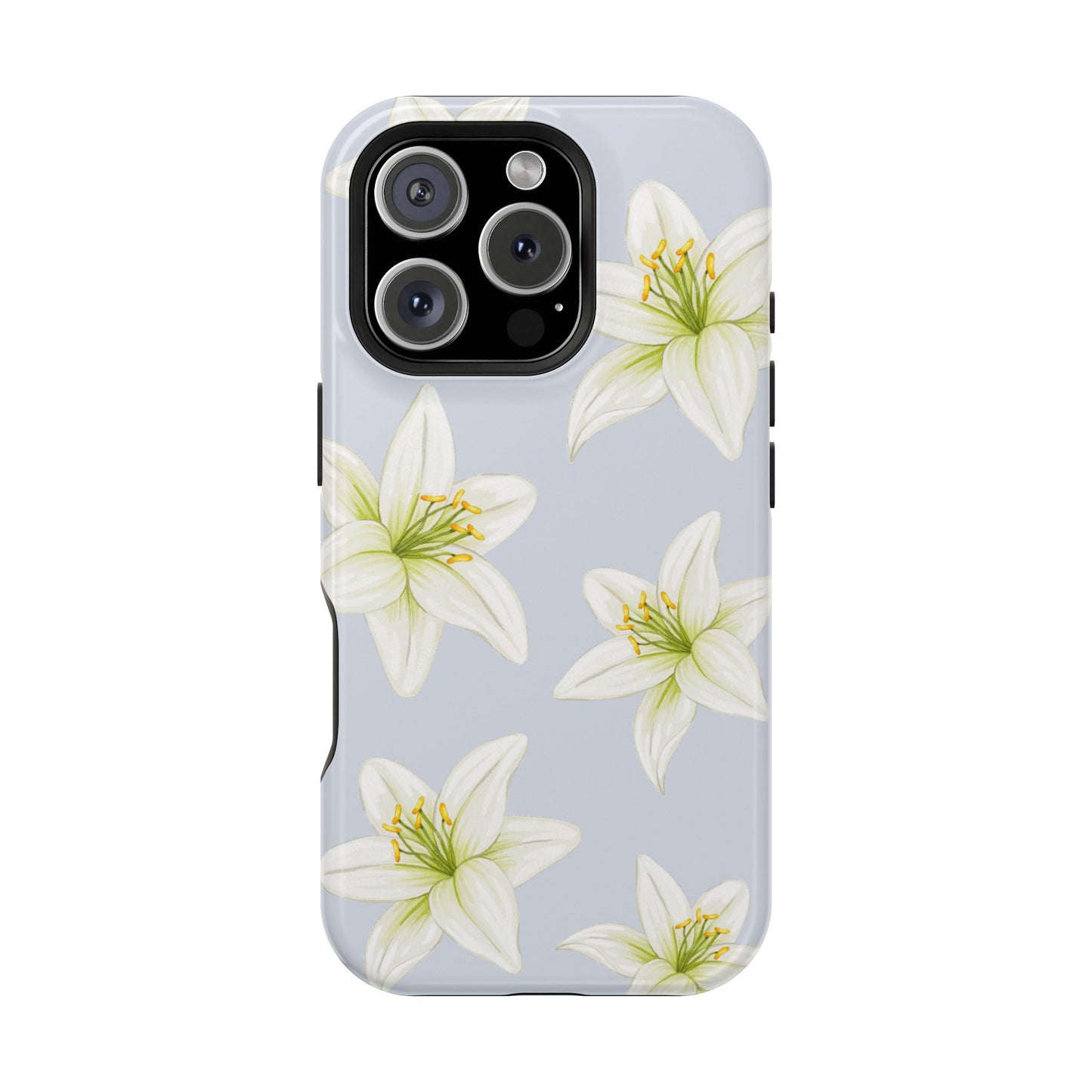 Blue Tiger Lily iPhone Case