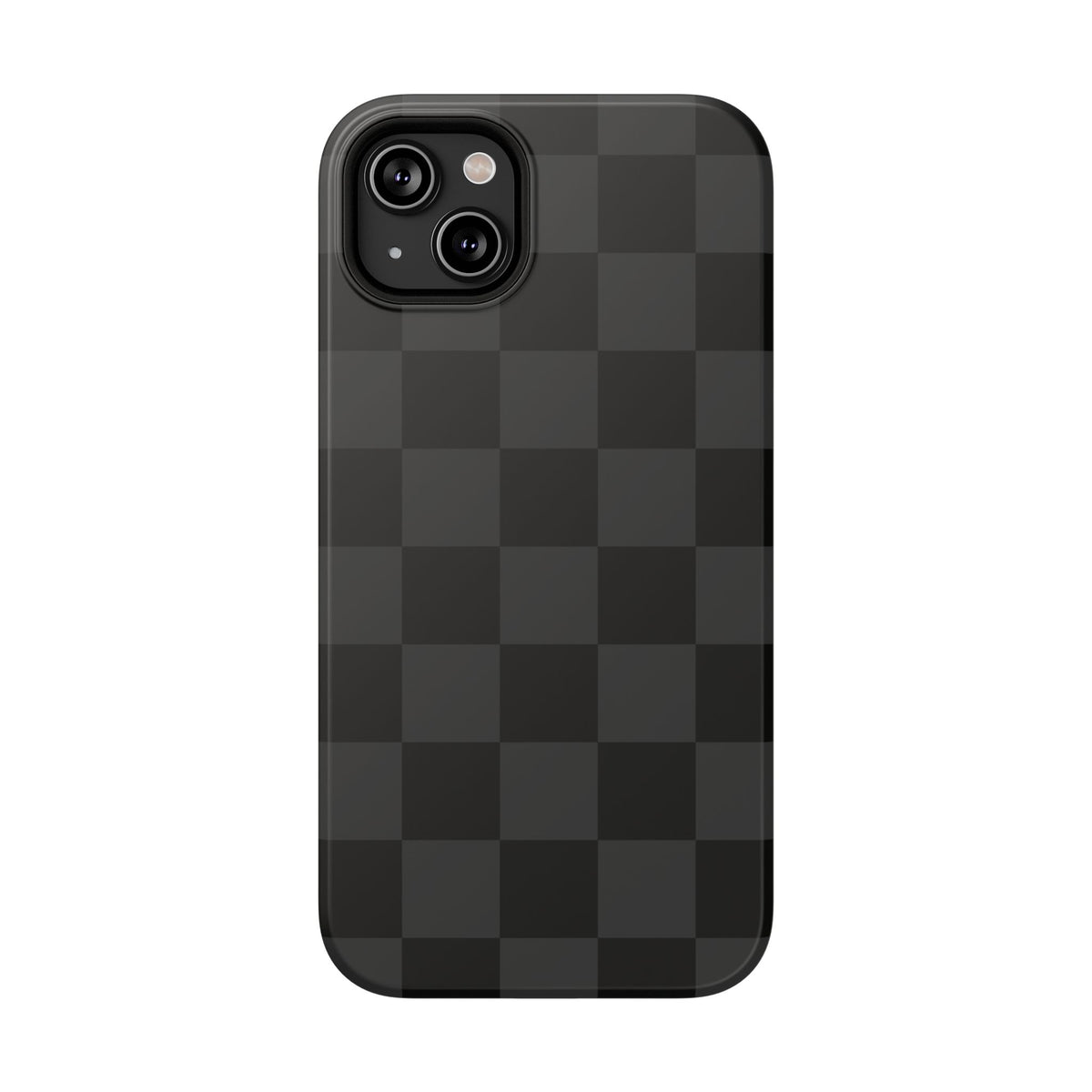 Black Checkered iPhone Case