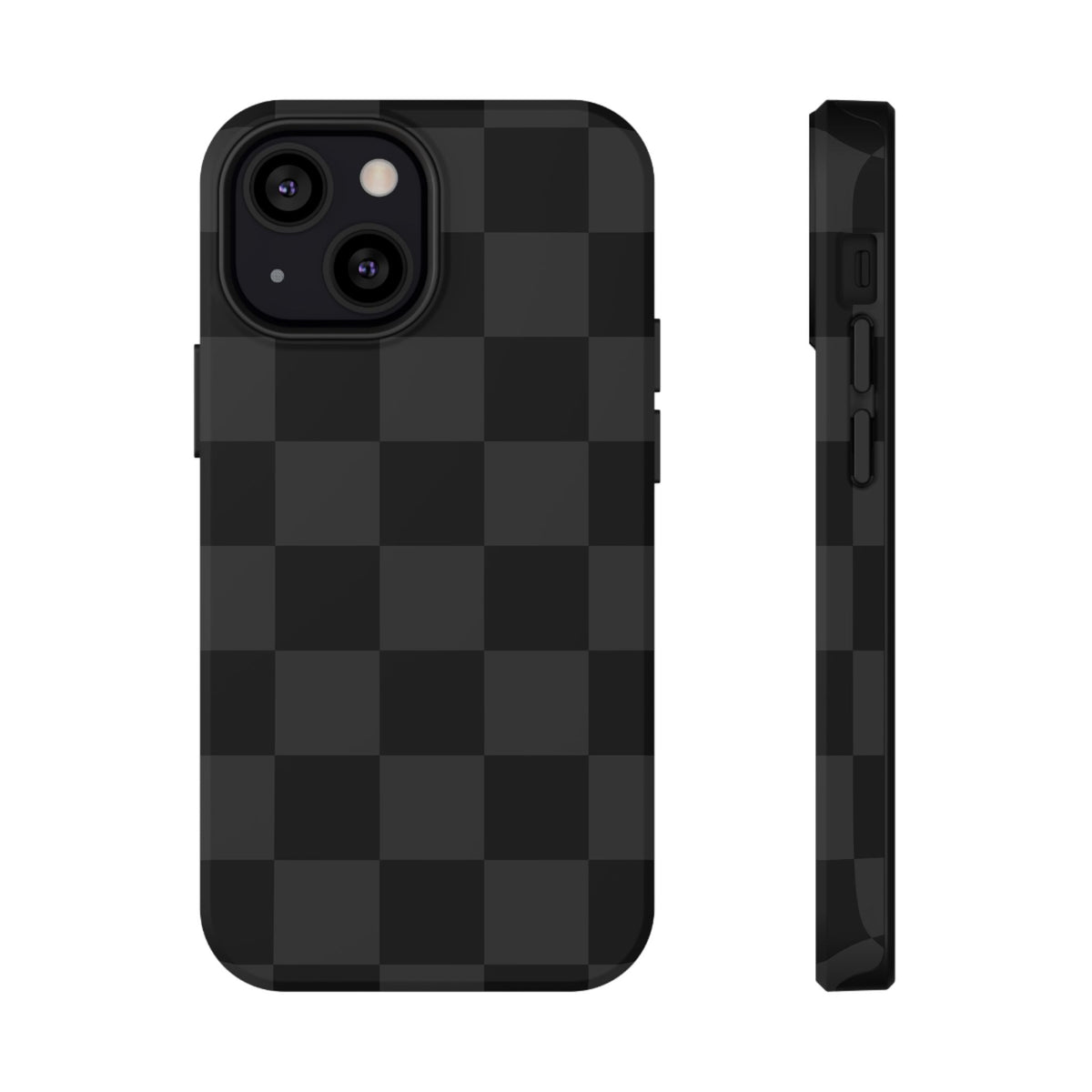 Black Checkered iPhone Case