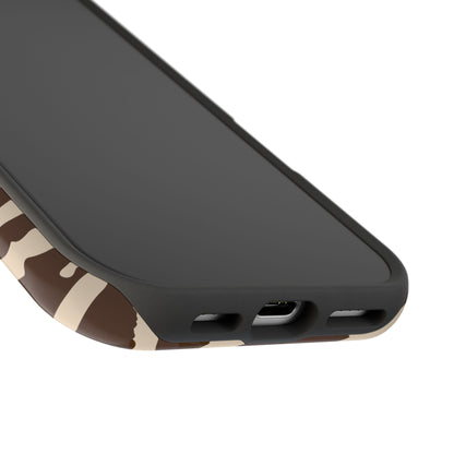 Brown Zebra iPhone Case