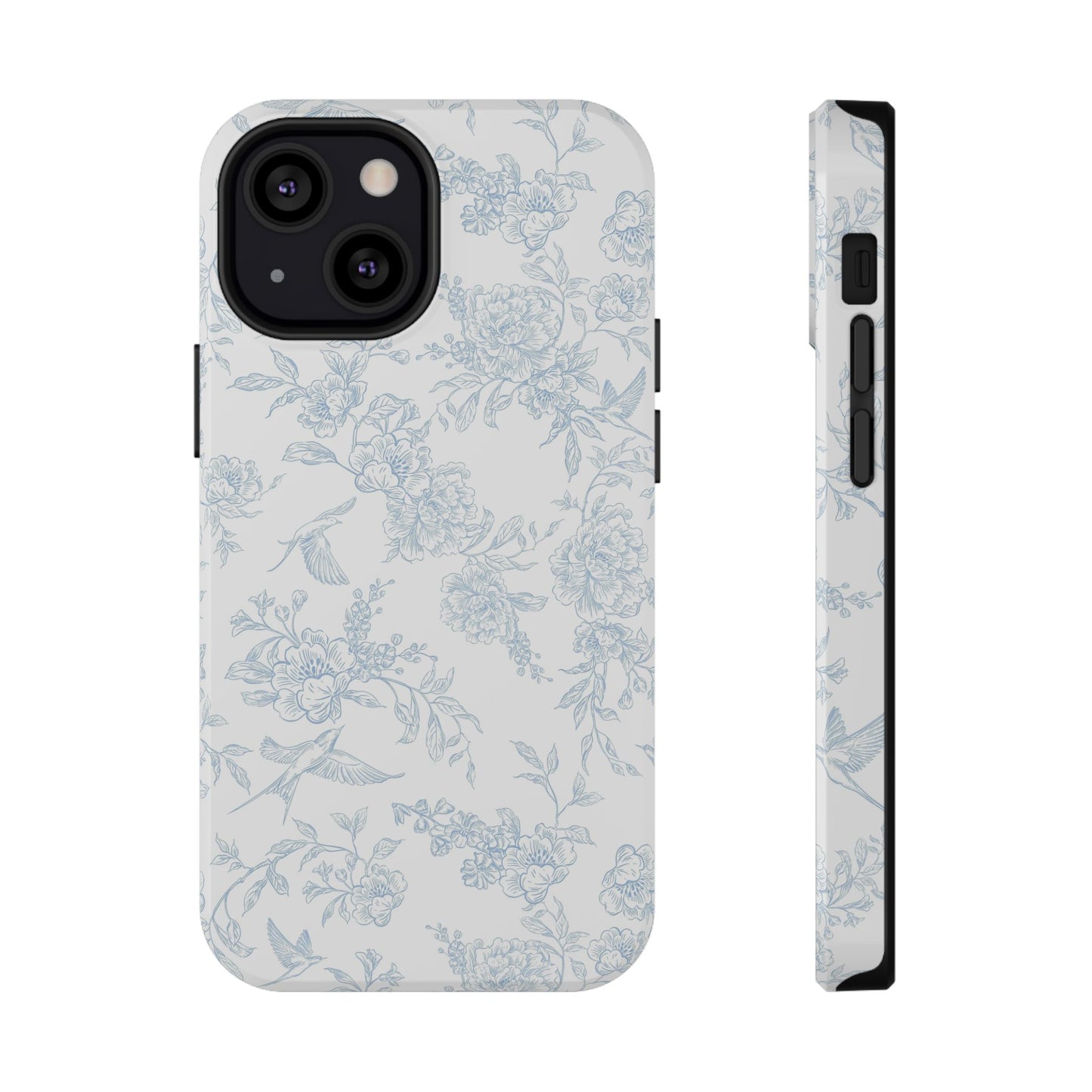 French Blue Toile iPhone Case