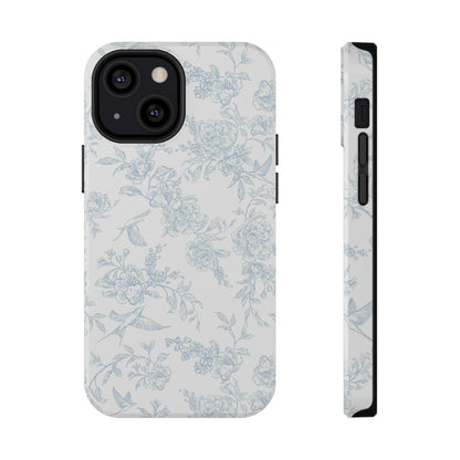 French Blue Toile iPhone Case