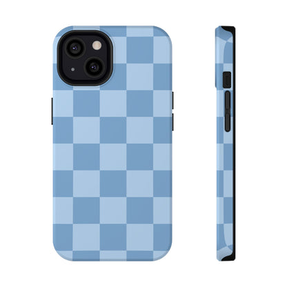 Blue Candy Checkered iPhone Case