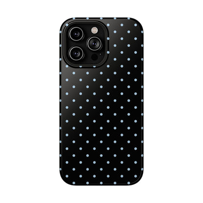 Blue Velvet Mini Dots iPhone Case