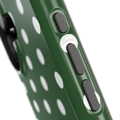 Green Polka Dots iPhone Case