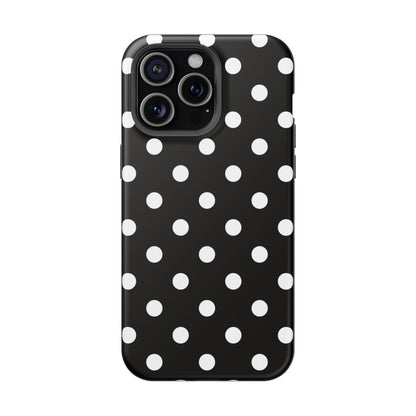 White Polka Dots iPhone Case