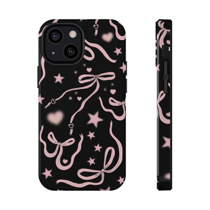 Black Cosmic Bows iPhone Case from Stella Cases