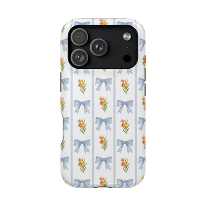 Blue Bows iPhone Case