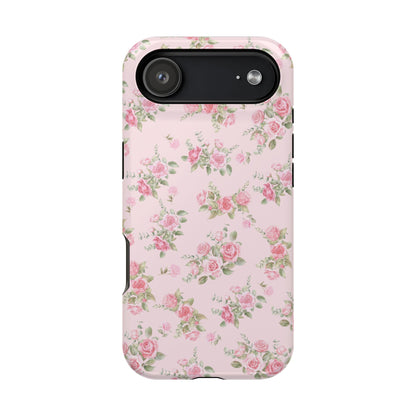 Pink Vintage Roses iPhone Case