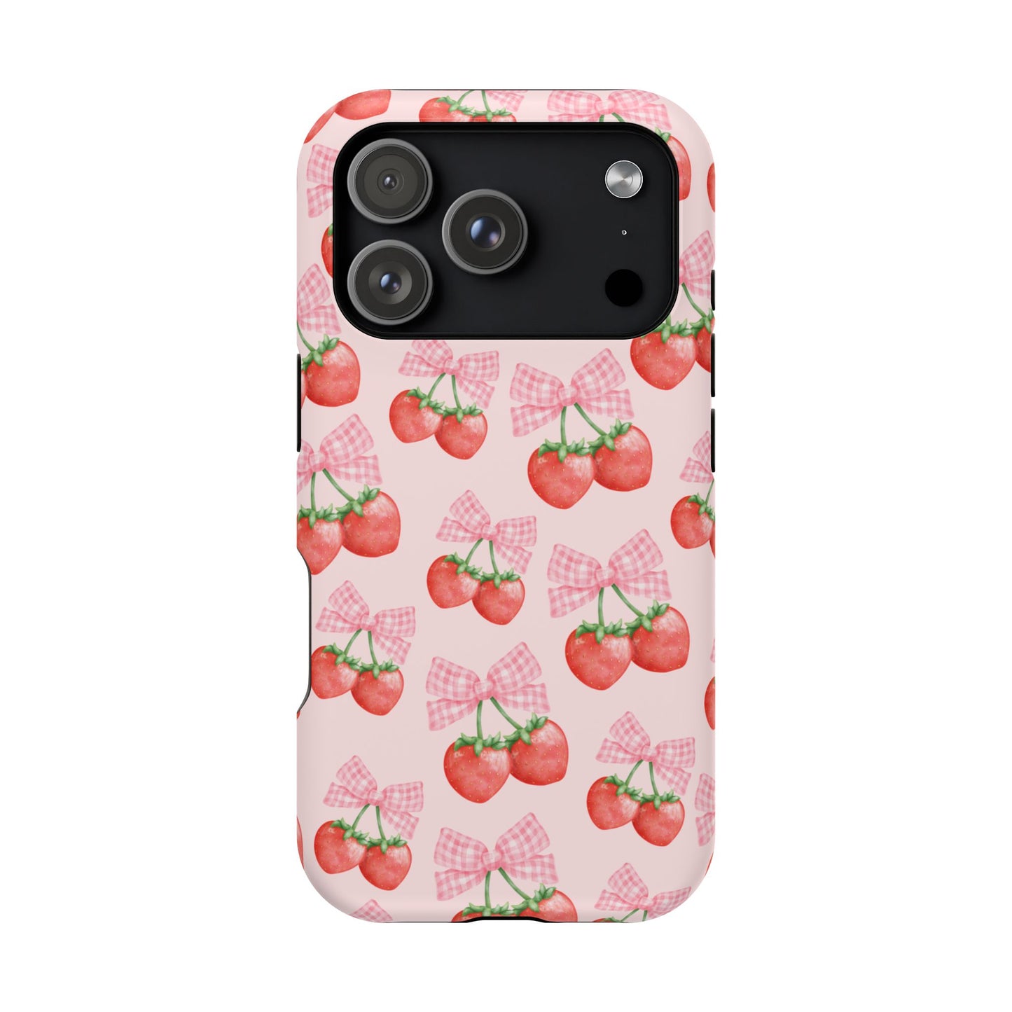 Strawberry Bows iPhone Case